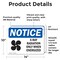 Signmission Radiation & Laser Sign, 10 in H x 14 in W, Vinyl Decal, Rectangle OS-2PACK-NS-D-1014-L-19082 - alternate 5